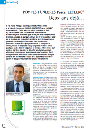 Article Magazine Résonance Février 2013